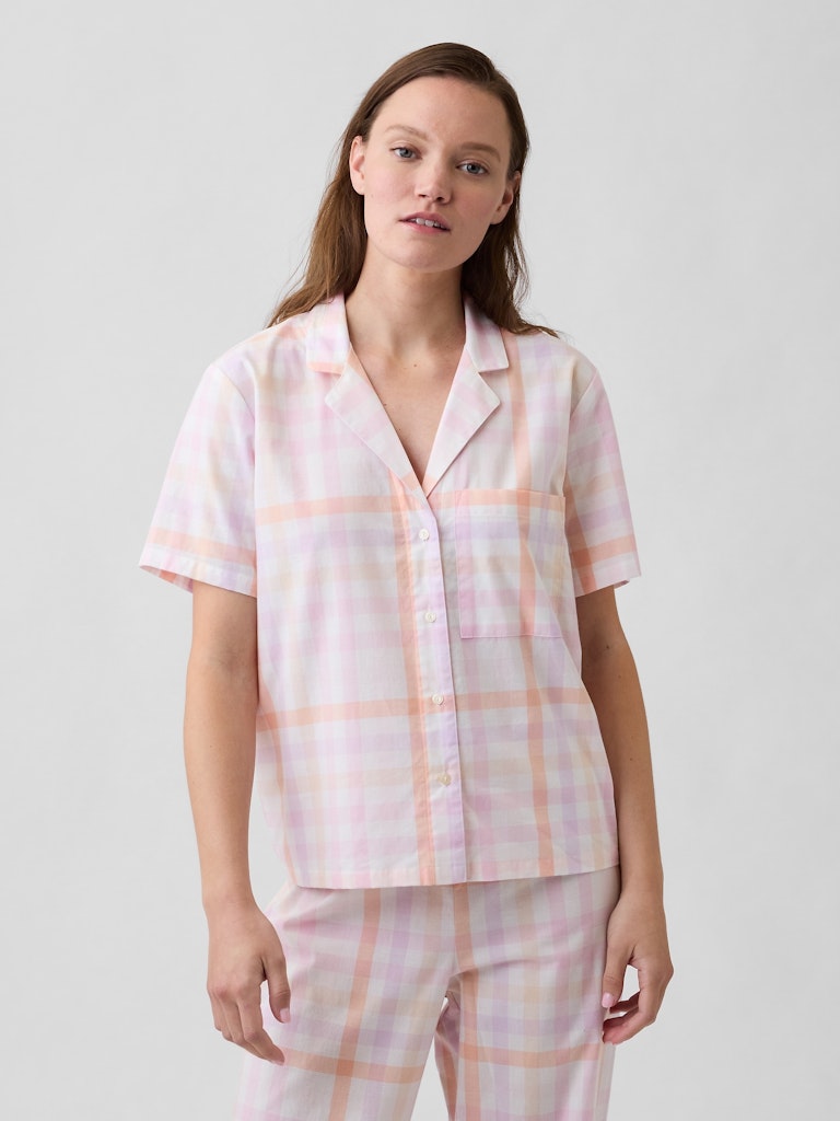 Poplin Pajama Shirt: $20.99