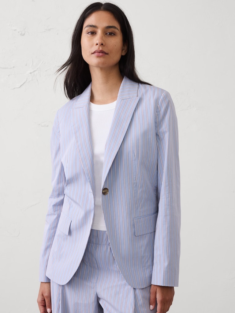 Poplin Blazer: $68 Poplin Blazer: $68