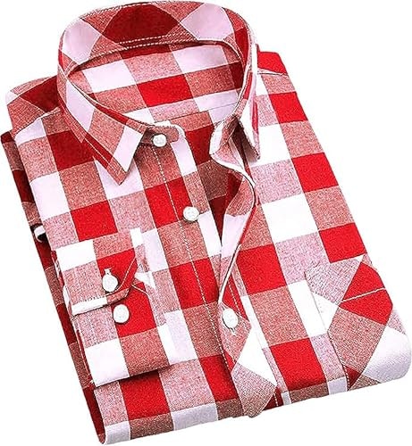 Cromoncent Men's Plaid Flannel Long Sleeve Button Down Shirt: $16.98 Cromoncent Men's Plaid Flannel Long Sleeve Button Down Shirt: $16.98