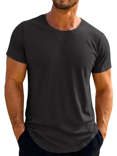 Runcati Men's Crew Neck Short Sleeve T-Shirt: $9.98