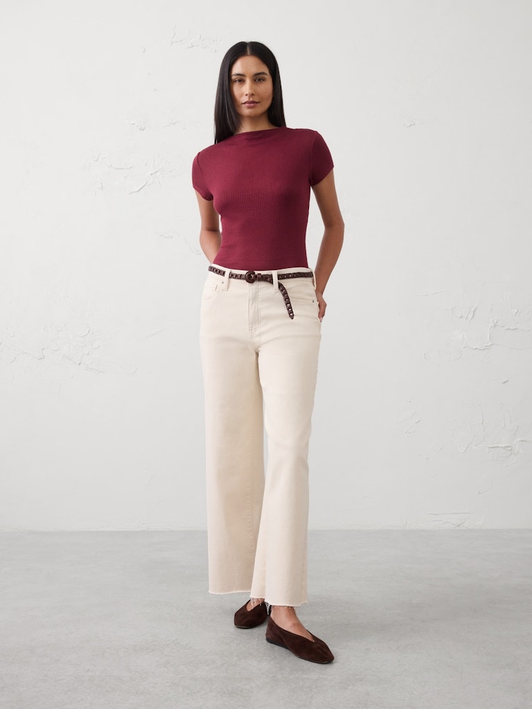 Soft Luxe Ribbed T-Shirt: $25 Soft Luxe Ribbed T-Shirt: $25