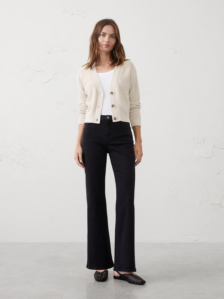 Mid-Rise Slim Bootcut Jeans: $50
