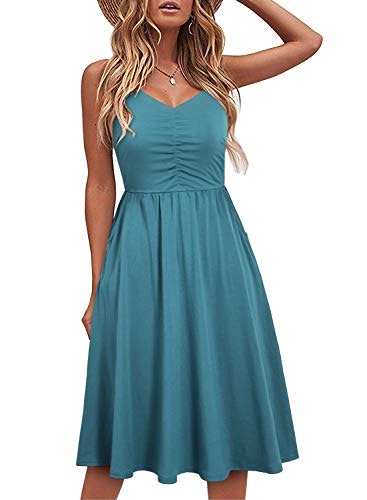 Yathon Sleeveless Cotton A-Line Summer Sundress: $19.97 Yathon Sleeveless Cotton A-Line Summer Sundress: $19.97