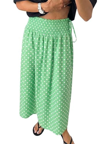 Tankaneo Women's Polka Dot High-Waisted Maxi Skirt: $25.49 Tankaneo Women's Polka Dot High-Waisted Maxi Skirt: $25.49