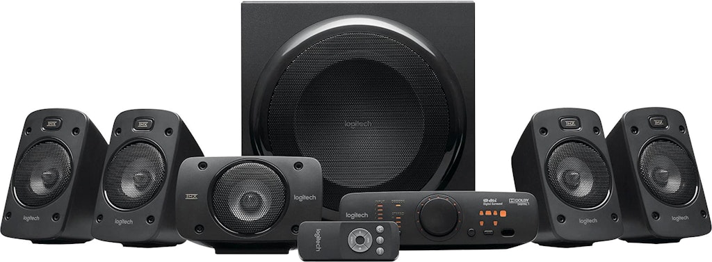 Logitech Z906 5.1-Channel Surround Sound Speaker System: $449.99 Logitech Z906 5.1-Channel Surround Sound Speaker System: $449.99