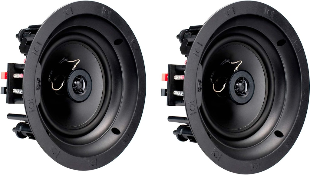 Klipsch 6-1/2-inch 140-Watt Passive 2-Way In-Ceiling Speaker Pair: $279.99