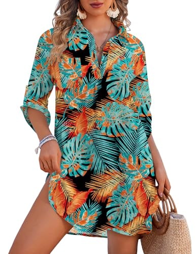 Ekouaer Women's Swimsuit Coverup Beach Dress: $16.99