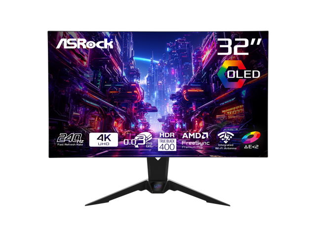 ASRock Phantom Gaming 32" 4K HDR OLED FreeSync Monitor: $697