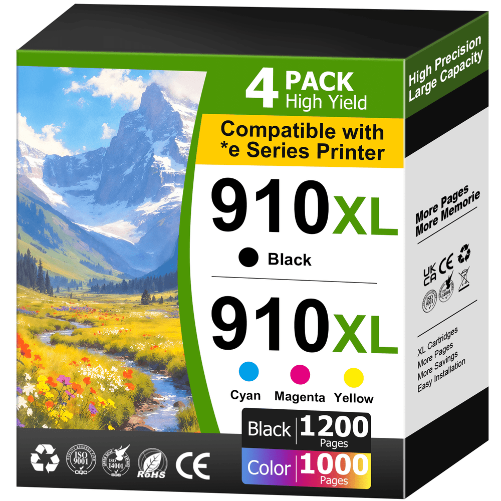 HP 910 Compatible Ink Cartridge 4-Pack: $34.90