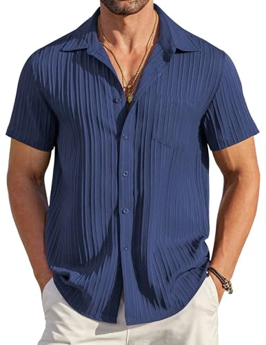 Coofandy Men's Short Sleeve Button Down Beach Shirt: $18.98 Coofandy Men's Short Sleeve Button Down Beach Shirt: $18.98