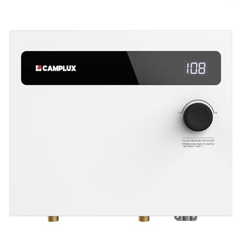 Camplux 14kW 240V Electric Tankless Water Heater: $158.86