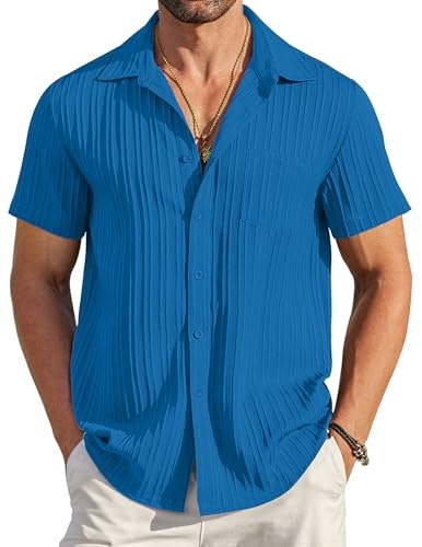 Coofandy Men's Short Sleeve Button Down Shirt: $19.98 Coofandy Men's Short Sleeve Button Down Shirt: $19.98