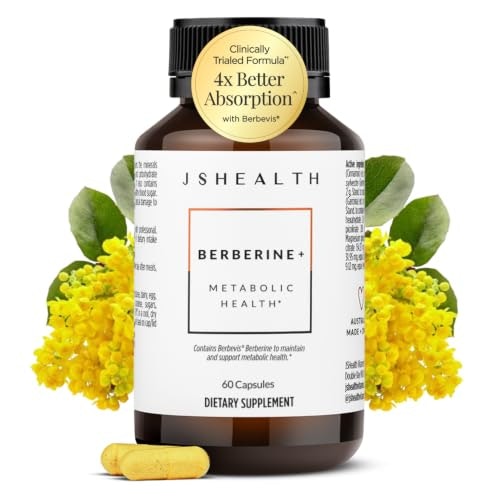 JSHealth 60-Capsule Berberine Supplement: $42.49