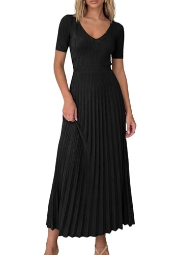 Prettygarden Women's Summer Pleated Midi Sweater Dress: $31.97