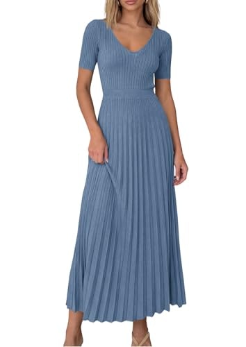 Prettygarden Women's Summer Pleated Midi Sweater Dress: $33.99 Prettygarden Women's Summer Pleated Midi Sweater Dress: $33.99