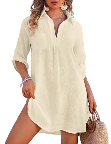 Ekouaer Women's Swimsuit Coverup Beach Dress: $16.14