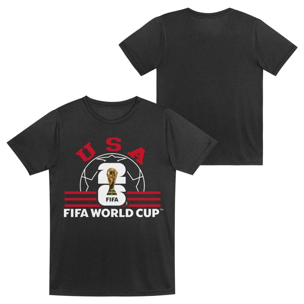 FIFA World Cup 2026 Youth Boys Soccer Graphic T-Shirt: $4.69 FIFA World Cup 2026 Youth Boys Soccer Graphic T-Shirt: $4.69