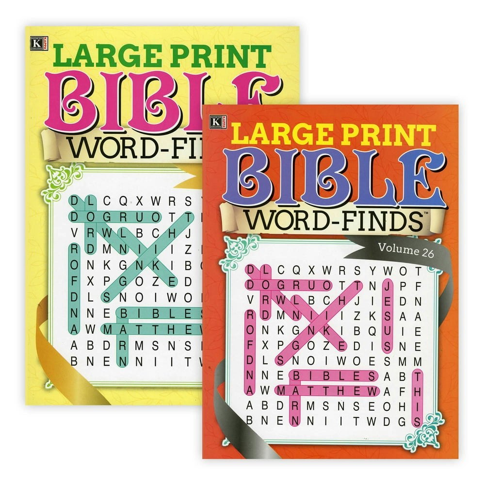 Kappa Large Print Bible Word Search 2-Pack: $7.27 Kappa Large Print Bible Word Search 2-Pack: $7.27