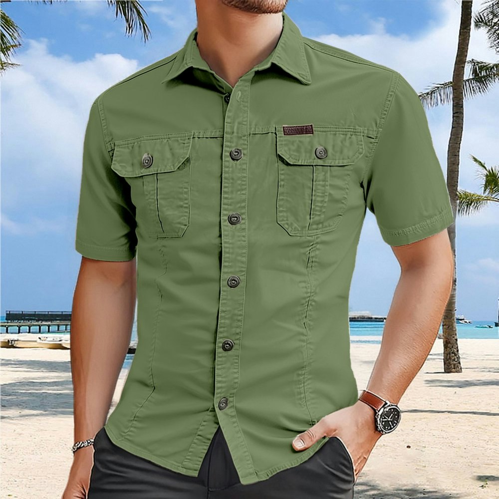 Men's Short Sleeve Slim Fit Button Down Shirt: $22.24 Men's Short Sleeve Slim Fit Button Down Shirt: $22.24