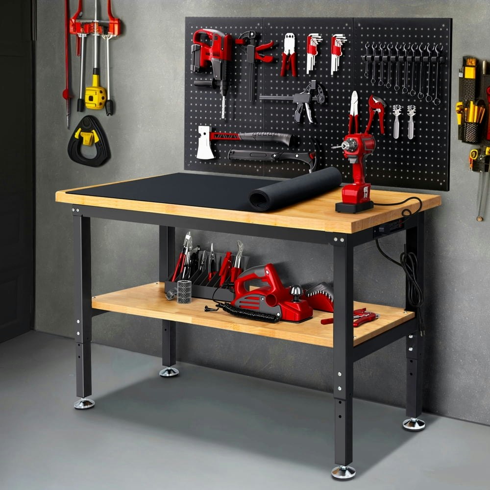 Enjoywood 48-inch 2-Tier Heavy-Duty Workbench: $153.42