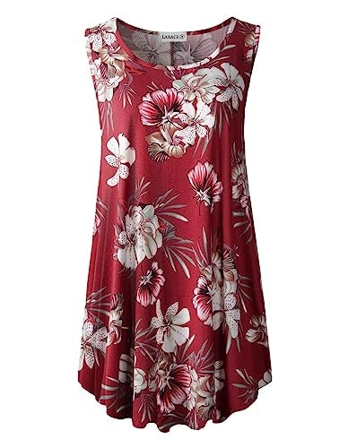 Larace Plus Size Sleeveless Summer Tunic: $19.54 Larace Plus Size Sleeveless Summer Tunic: $19.54