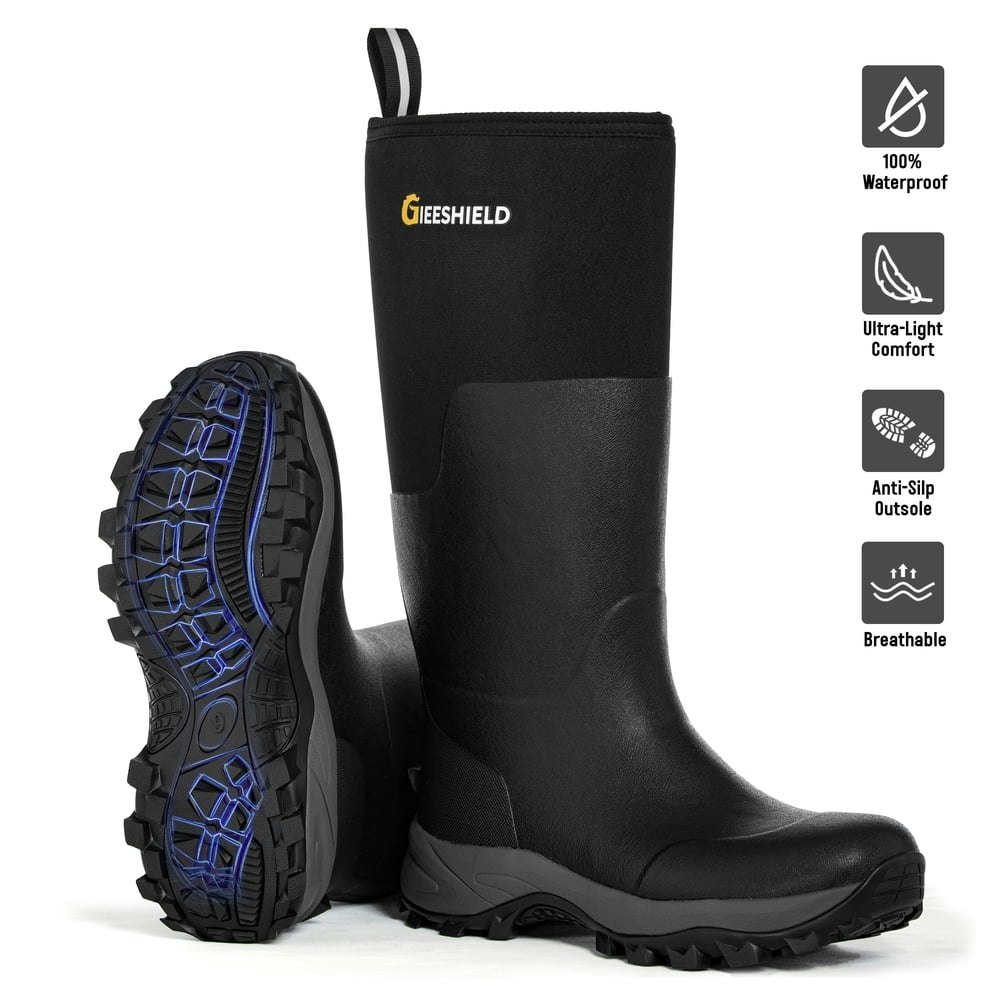 Gieeshield 6mm Neoprene Insulated Waterproof Rubber Boots: $75.83 Gieeshield 6mm Neoprene Insulated Waterproof Rubber Boots: $75.83