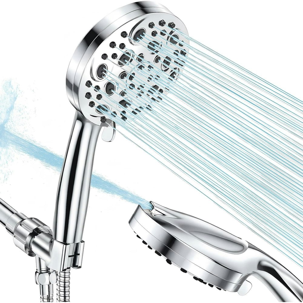 Yezivo 10-Setting Handheld Shower Head with 59-inch Hose: $21.98 Yezivo 10-Setting Handheld Shower Head with 59-inch Hose: $21.98