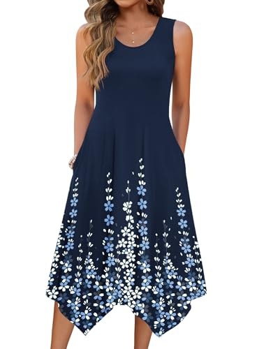 Zeagoo Women's Sleeveless A-Line Midi Dress: $25.48 Zeagoo Women's Sleeveless A-Line Midi Dress: $25.48