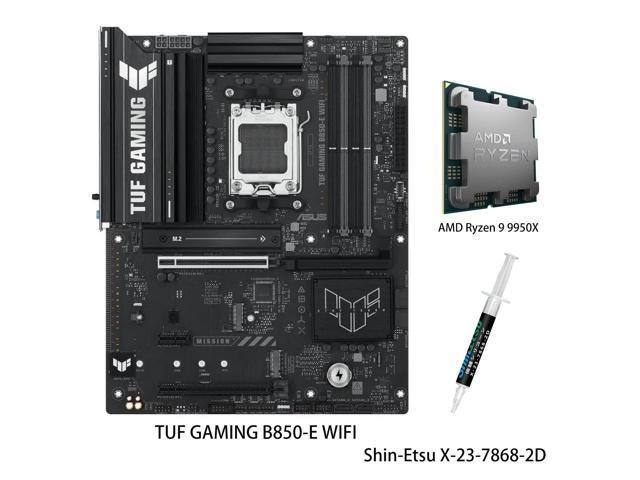 Asus TUF Gaming B850-E WiFi Motherboard and AMD Ryzen 9 9950X CPU Combo: $1,099.99 Asus TUF Gaming B850-E WiFi Motherboard and AMD Ryzen 9 9950X CPU Combo: $1,099.99