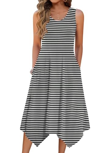 Zeagoo Women's Floral Midi Swing Dress: $14.99 Zeagoo Women's Floral Midi Swing Dress: $14.99