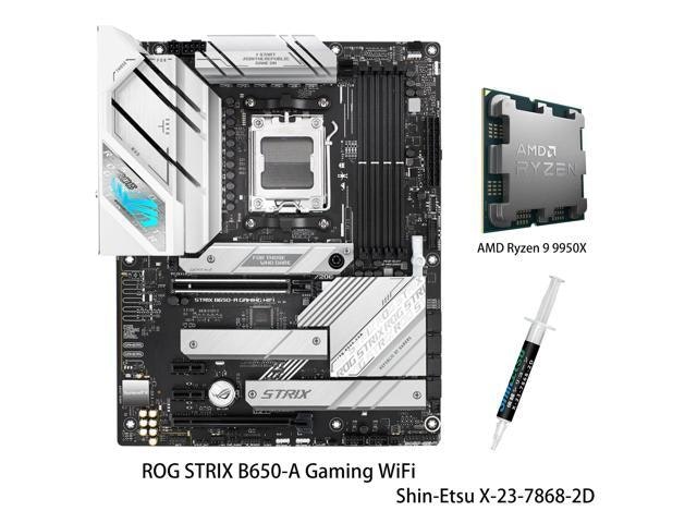 ASUS ROG Strix B650-A WiFi Motherboard and AMD Ryzen 9 9950X CPU Combo: $1,099.99 ASUS ROG Strix B650-A WiFi Motherboard and AMD Ryzen 9 9950X CPU Combo: $1,099.99