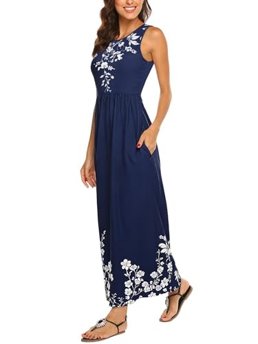 Hount Sleeveless Boho Beach Dress with Pockets: $25.49 Hount Sleeveless Boho Beach Dress with Pockets: $25.49