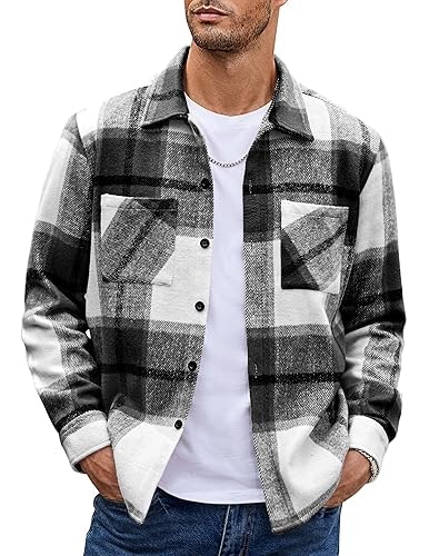 Coofandy Men's Flannel Plaid Shirt Jacket: $23.74 Coofandy Men's Flannel Plaid Shirt Jacket: $23.74