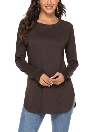 Newchoice Women's Long Sleeve Curved Hem T-Shirt: $12.73 Newchoice Women's Long Sleeve Curved Hem T-Shirt: $12.73