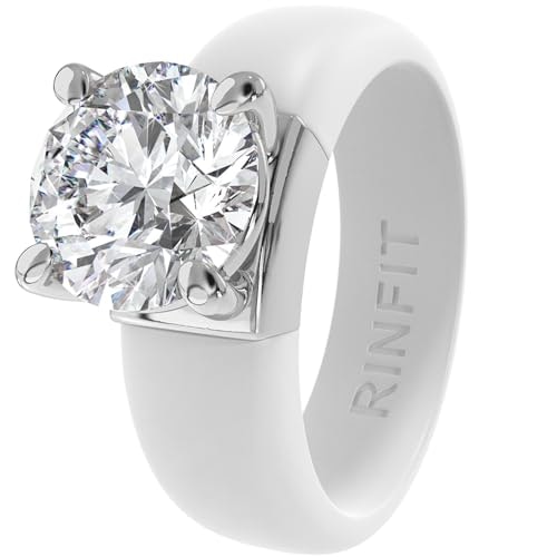 Rinfit Silicone Ring with CZ Stone Size 7: $35.94 Rinfit Silicone Ring with CZ Stone Size 7: $35.94