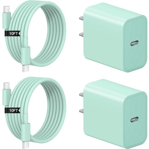 20W USB-C Wall Charger and 10-Foot Cable 2-Pack: $22.50 20W USB-C Wall Charger and 10-Foot Cable 2-Pack: $22.50