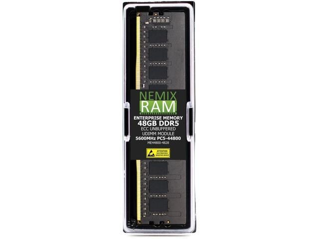 Nemix RAM 48GB DDR5 5600MHz ECC Unbuffered UDIMM Memory: $1,249.99 Nemix RAM 48GB DDR5 5600MHz ECC Unbuffered UDIMM Memory: $1,249.99