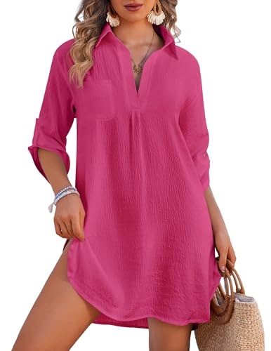 Ekouaer Women's Swimsuit Coverup Beach Dress: $16.99