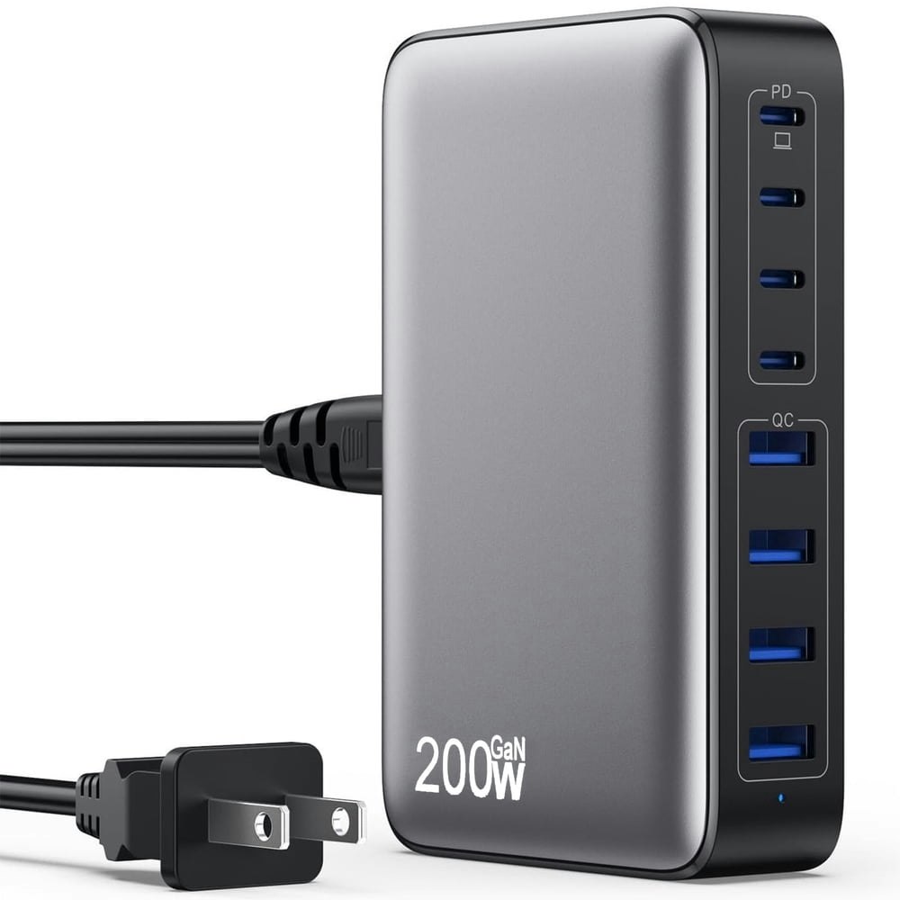 Vamout 200W 8-Port GaN Desktop Charging Station: $26.09 Vamout 200W 8-Port GaN Desktop Charging Station: $26.09