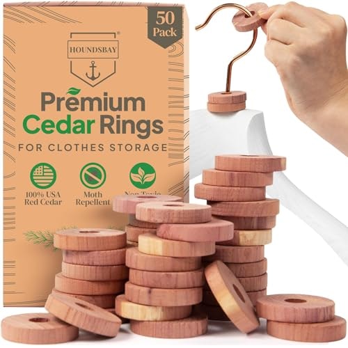 Cedar Rings for Clothes Storage 50-Pack: $16.99 Cedar Rings for Clothes Storage 50-Pack: $16.99