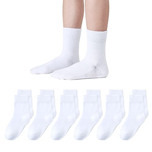 Girls' Seamless Cotton Crew Socks: $9.99
