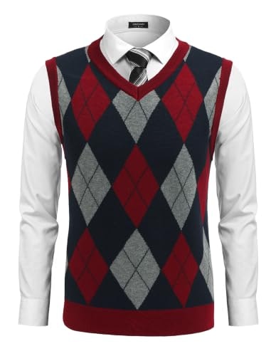Coofandy Men's Argyle Knit Sweater Vest: $22.60 Coofandy Men's Argyle Knit Sweater Vest: $22.60