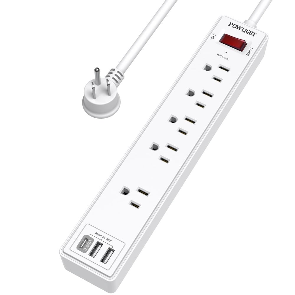 8-in-1 1,680J Surge Protector Power Strip: $9.99 8-in-1 1,680J Surge Protector Power Strip: $9.99