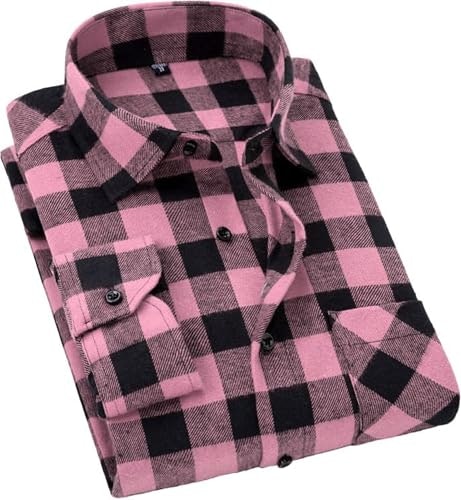 Cromoncent Men's Plaid Flannel Long Sleeve Button Down Shirt: $19.54 Cromoncent Men's Plaid Flannel Long Sleeve Button Down Shirt: $19.54