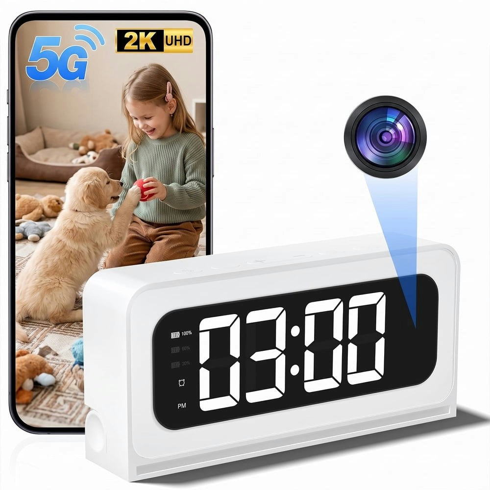 2K Alarm Clock Security Camera: $48.99 2K Alarm Clock Security Camera: $48.99