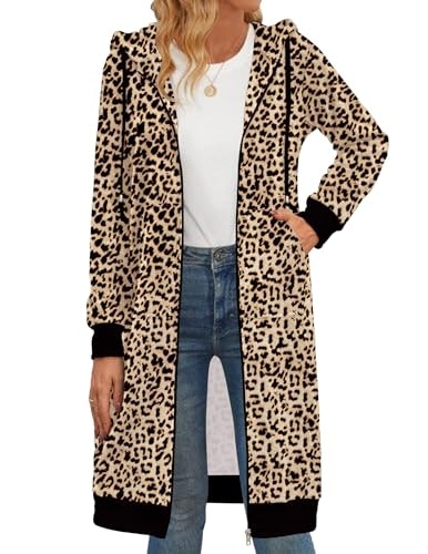 Zeagoo Women's Oversized Fleece Zip-Up Hoodie: $33.24