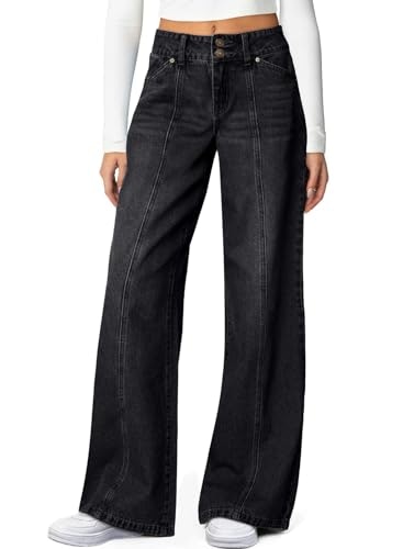 Sidefeel Women's High-Waisted Wide Leg Jeans: $25.15 Sidefeel Women's High-Waisted Wide Leg Jeans: $25.15