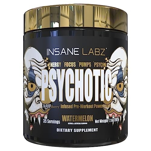Insane Labz Psychotic Gold Pre-Workout Powder 35-Serving Tub: $24.99 Insane Labz Psychotic Gold Pre-Workout Powder 35-Serving Tub: $24.99