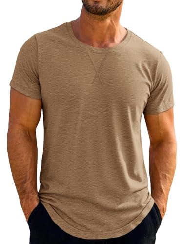 Runcati Men's Crew Neck Short Sleeve T-Shirt: $9.98
