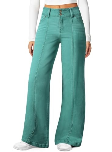 Sidefeel Women's High-Waisted Wide-Leg Jeans: $26.72 Sidefeel Women's High-Waisted Wide-Leg Jeans: $26.72